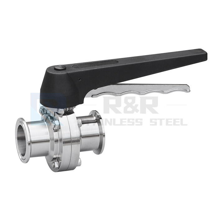 Duck billed quick installation butterfly valve