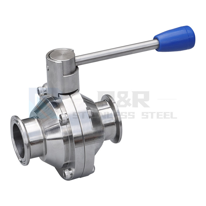 Quick installation butterfly ball valve