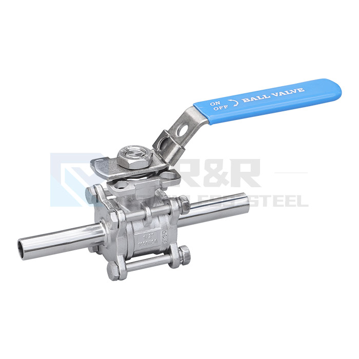 Extended stem ball valve