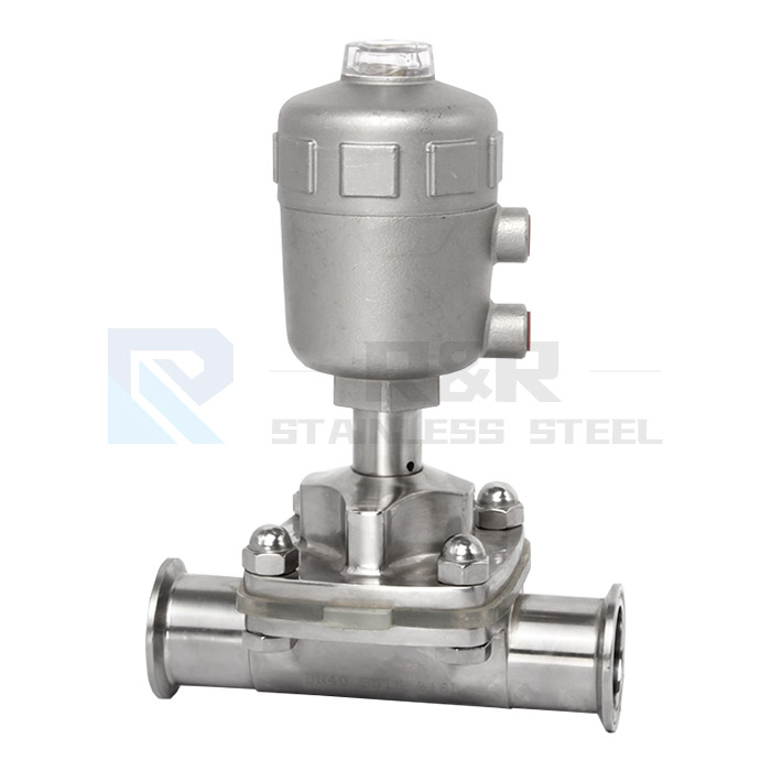 Stainless steel head quick installation diaphragm valve