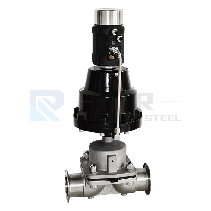 Adjustable pneumatic quick installation diaphragm valve