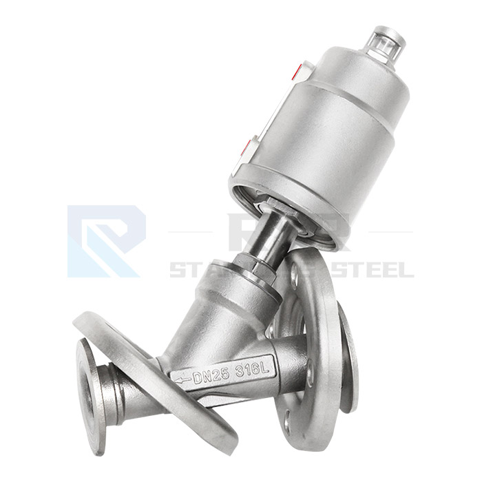 真空法兰角座阀