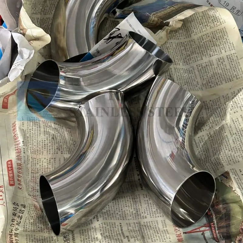 DIN 11852 90&deg;焊接短弯头1.5D