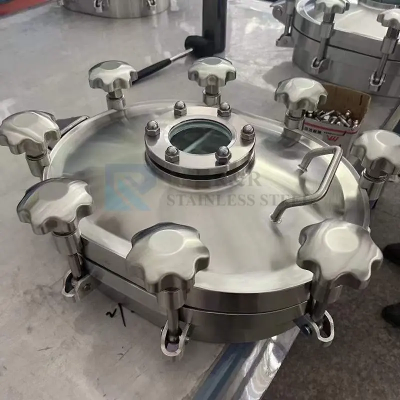 椭圆形压力检查井带观察窗